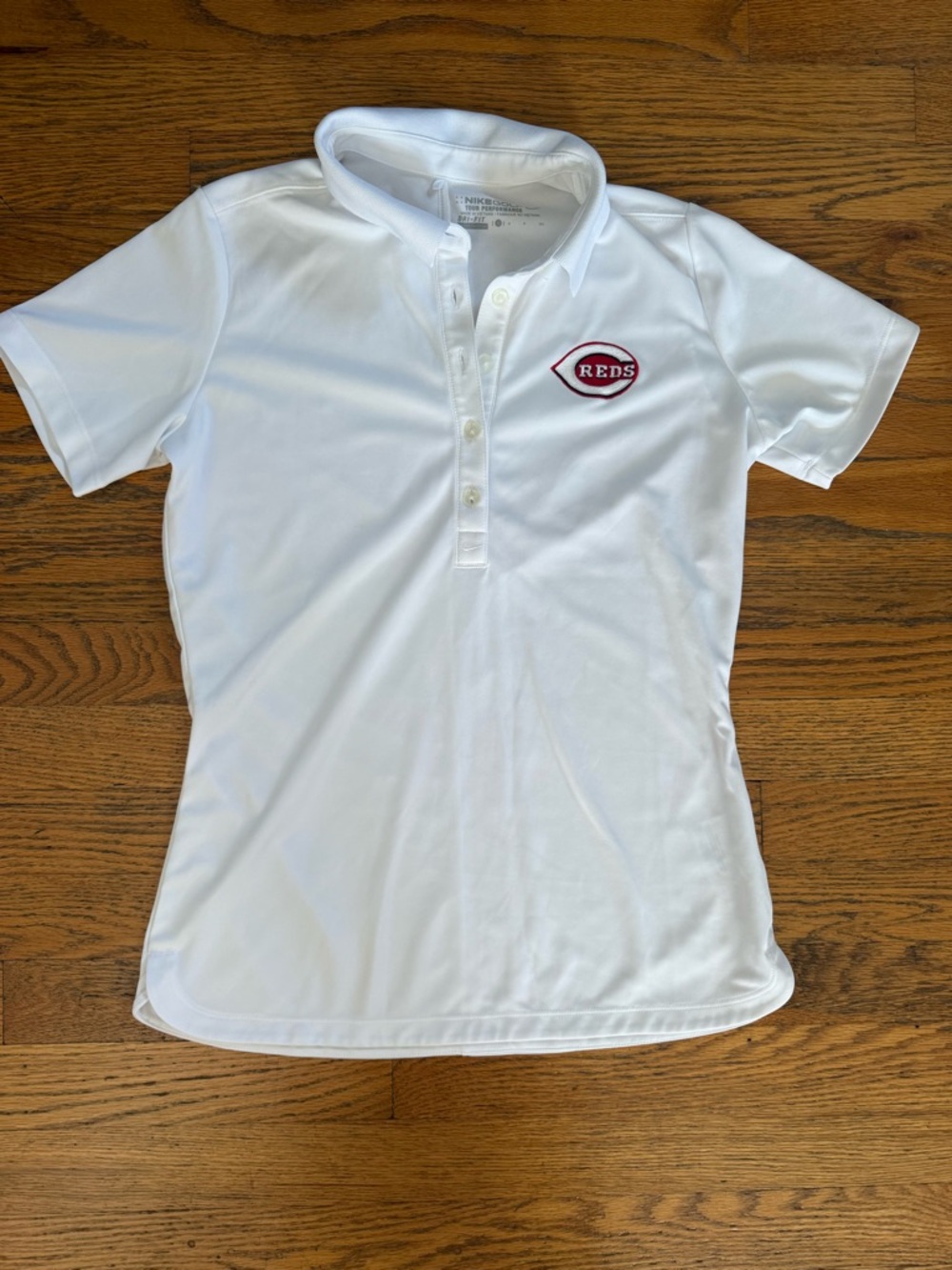 Nike Women’s White Cincinnati Reds Polo Shirt